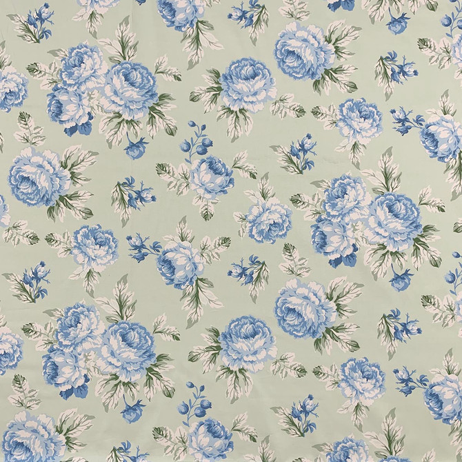 Magnolia Fabric Lillian August Jenni Mint - 100% Cotton Sateen India 50000 Horizontal: 54.7 and Vertical: 17.91 54 - My Fabric Connection -