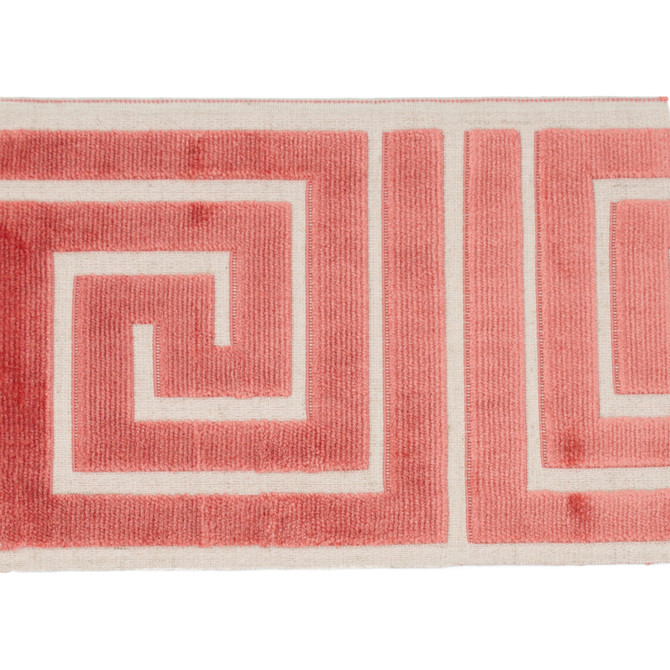 Magnolia Trim Sidewinder Tape Flamingo - 58% Rayon, 31% Poly, 11% Linen China Horizontal: 13.5 and Vertical: 7 - My Fabric Connection - Magnolia Trim Sidewinder Tape Flamingo - 58% Rayon, 31% Poly, 11% Linen China Horizontal: 13.5 and Vertical: 7 - My Fabric Connection -