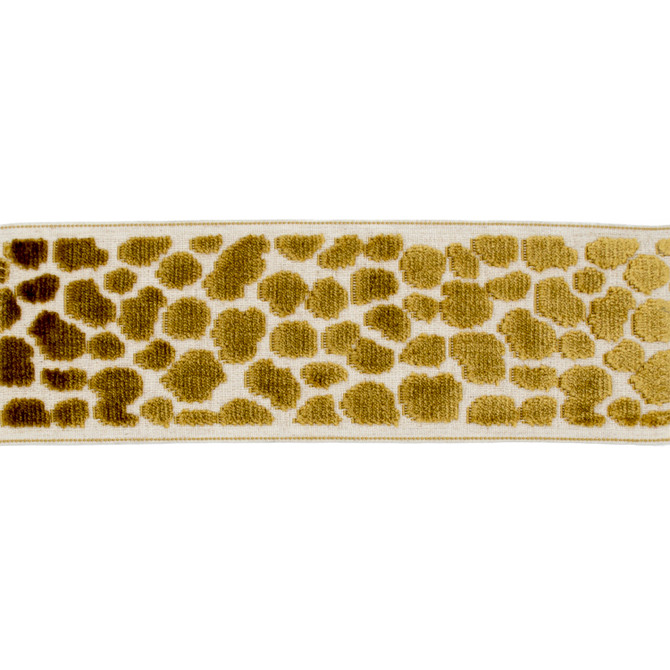 Magnolia Trim Wilder Tape Topaz - 58% Rayon, 31% Poly, 11% Linen China Horizontal: and Vertical: 3.5 - My Fabric Connection -