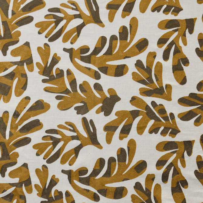 Maxwell Fabric Elkhorn 607 Ochre COLOR THEORY-VOL.VII SANDALWOOD BASE: 36% COTTON INDIA  V-15.2" H-25.4" 56"  - My Fabric Connection -