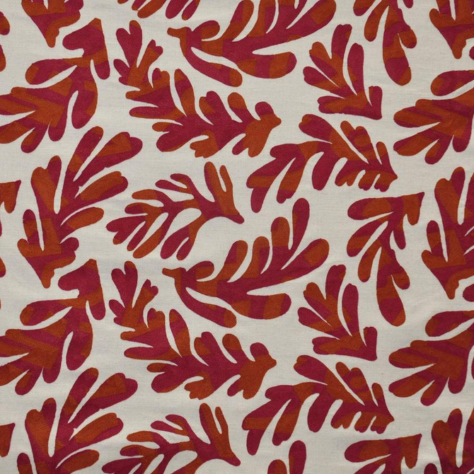 Maxwell Fabric Elkhorn # 709 Punch COLOR THEORY-VOL.VII LYCHEE BASE: 36% COTTON
30% PES
17% VISCOSE
17% LINEN EMB: SPUN POLYESTER INDIA V-15.2" H-25.4" 56" - My Fabric Connection -