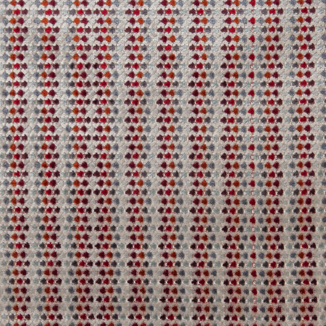 Maxwell Fabric Lecco 643 Ribbon PERFORMANCE CUT VELVETS 52% VISCOSE BELGIUM  V-0.8"H-13.8" 55"  - My Fabric Connection -
