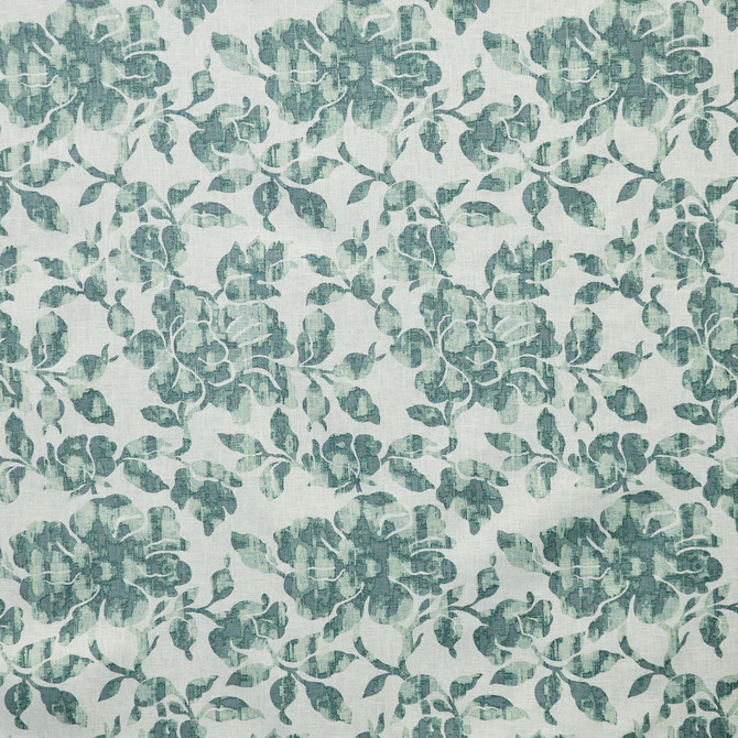 Maxwell Fabric Chandra 326 Teal COLOR THEORY-VOL.VII JUNGLE ROOM 70% COTTON INDIA  V-20" H- 10.8" 54"  - My Fabric Connection -