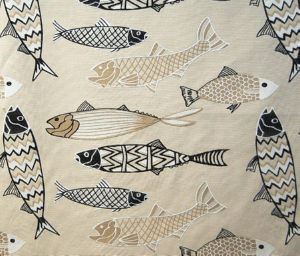 Norbar Fabric Fish Opulent SOLEIL 100% SOLUTION DYED POLYESTER CHINA 11 1/2"V 18"H 54 - My Fabric Connection -