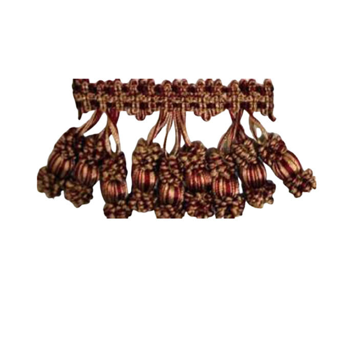 Europatex Fabric Carriage Bordeaux Carriage House 40% Polyester, 40% Rayon, 20% Wood 1" 2.25 inches - My Fabric Connection -