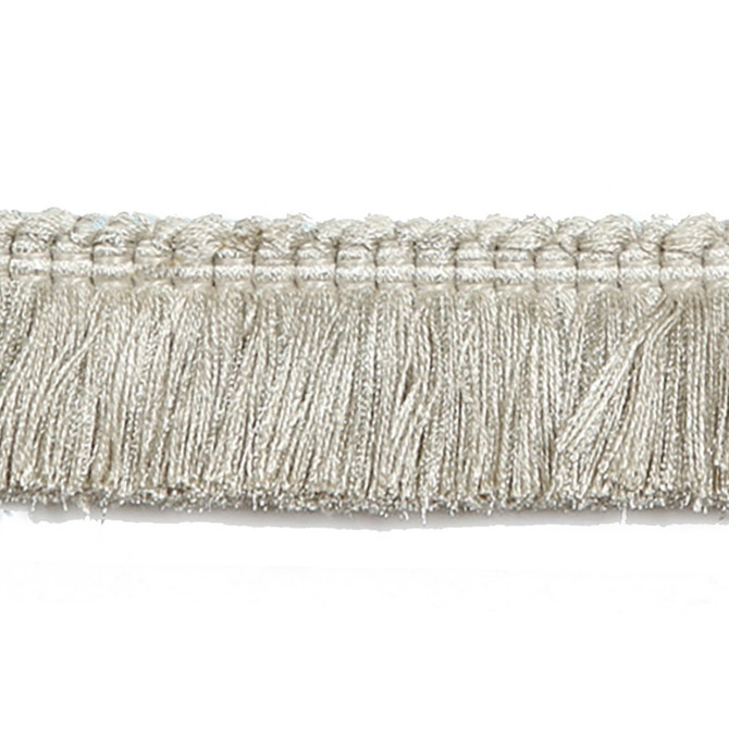 Europatex Fabric Hellenic Key Brushed Fringe Oyster Hellenic 97% Fibranne, 2% Polyester, 1% Nylon 1.25 inches - My Fabric Connection -