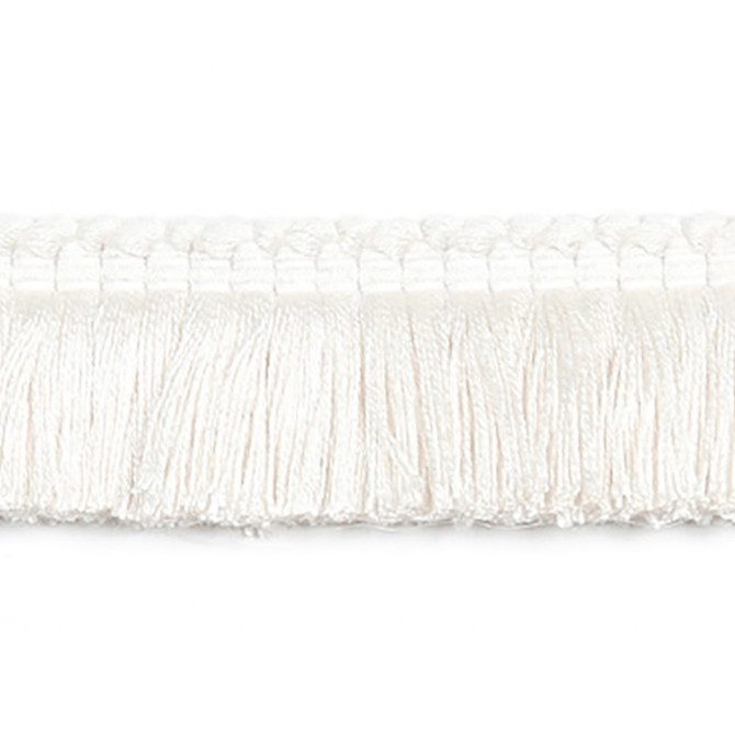 Europatex Fabric Hellenic Key Brushed Fringe White Hellenic 97% Fibranne, 2% Polyester, 1% Nylon 1.25 inches - My Fabric Connection -