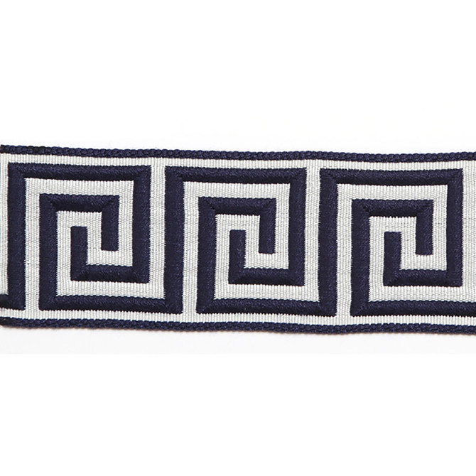 Europatex Fabric Hellenic Key Jacquard Tape Marine Hellenic 62% Fibranne, 38% Rayon 2.00 inches - My Fabric Connection - Europatex Fabric Hellenic Key Jacquard Tape Marine Hellenic 62% Fibranne, 38% Rayon 2.00 inches - My Fabric Connection -