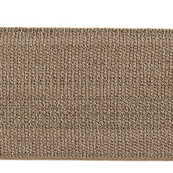 Europatex Fabric Le Lin Metallic Tape Magnesium Le Lin 41% Fibranne, 30% Rayon, 28% Metallic yarns, 1% Polyester 2.00 inches - My Fabric Connection -