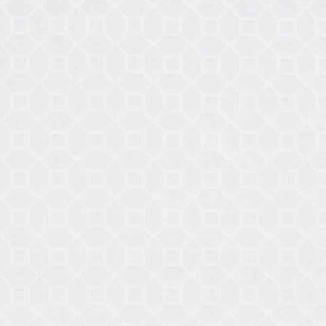 Europatex Fabric Gramercy Square White Gramercy & Parade 60% Cotton, 40% Polyester 2.5" H, 2.5" V 54.00 inches - My Fabric Connection -