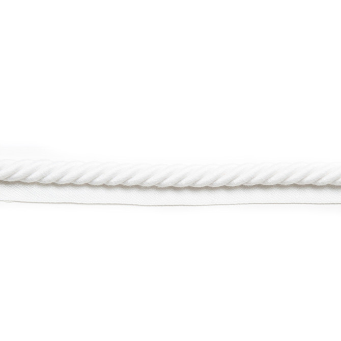Europatex Fabric Le Lin Cord White Le Lin 100% Polyester 0.38 inches - My Fabric Connection -