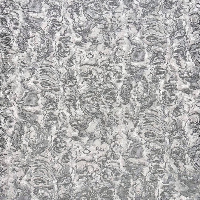 Europatex Fabric Le Krisel Silver Gray Le Krisel 100% Polyester 15.00" H, 7.00" V 118.00 inches - My Fabric Connection -