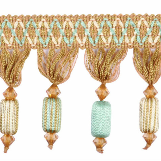 Europatex Fabric Mende Aquamarine Bergamo 50% Rayon, 30% Viscose, 20% Acrylic 3.25 inches - My Fabric Connection -