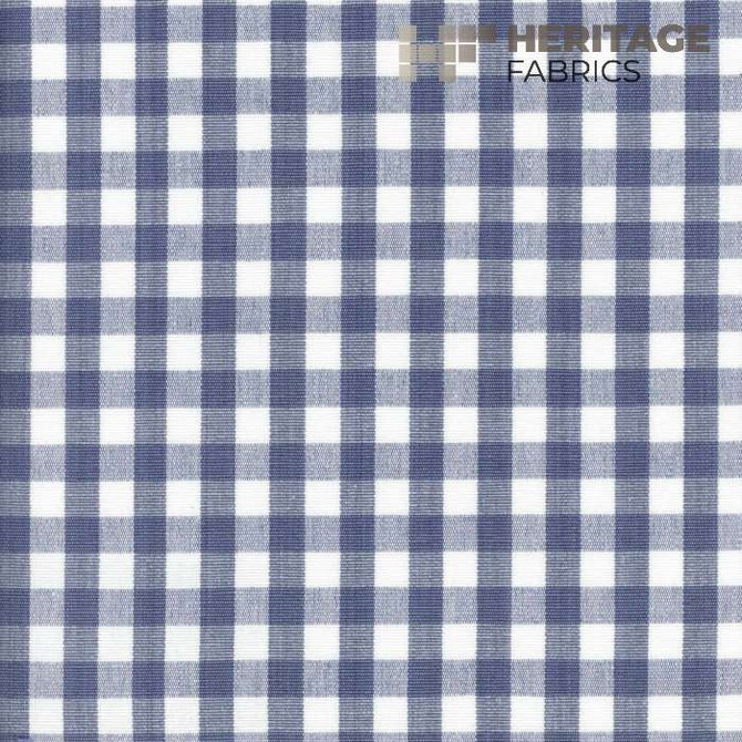 Heritage Fabric Chester French Blue - 100% Cotton India 9,000 Horizontal: 0.75" and Vertical: 0.75" 54" - My Fabric Connection -