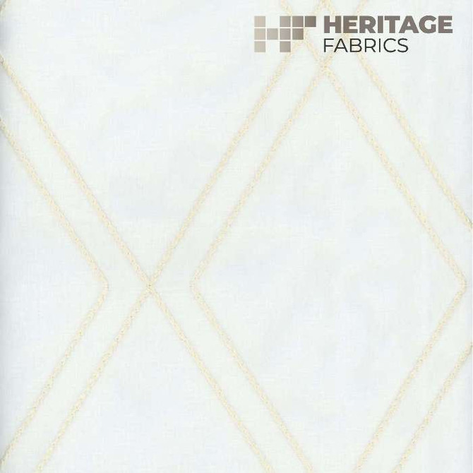 Heritage Fabric Devon Champagne - 100% Polyester Turkey Horizontal: 6.75" and Vertical: 9.5" 54" - My Fabric Connection -