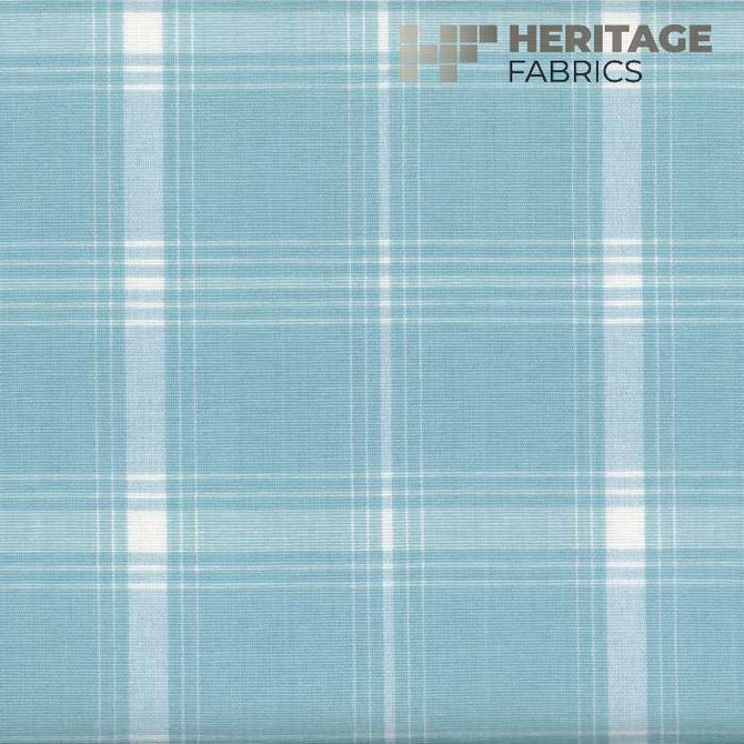 Heritage Fabric Gillette Aqua - 100% Cotton India 9,000 Horizontal: 5.5" and Vertical: 5.5" 54" - My Fabric Connection -