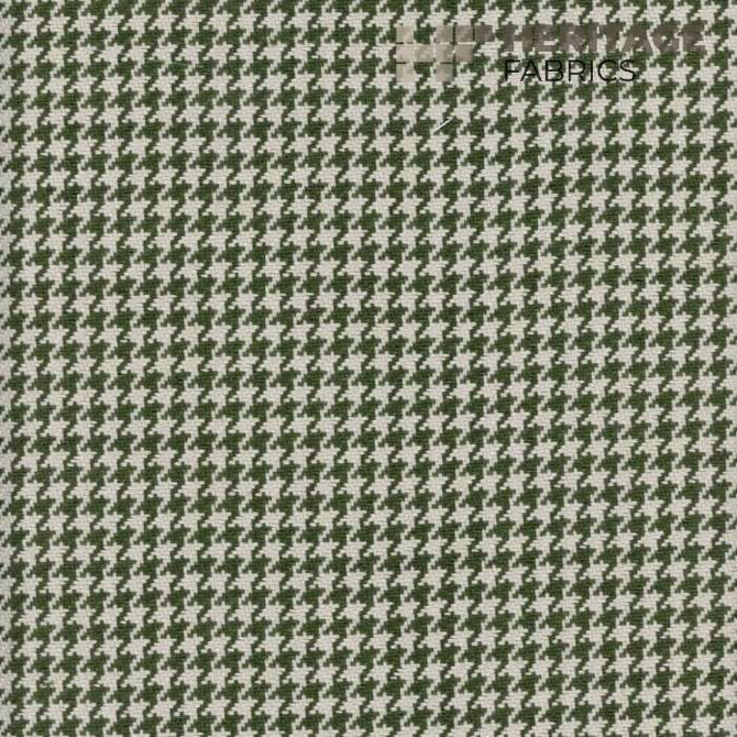 Heritage Fabric Houndstooth Avocado - 100% Cotton India 20,000 Horizontal: 0.375" and Vertical: 0.375" 54" - My Fabric Connection -
