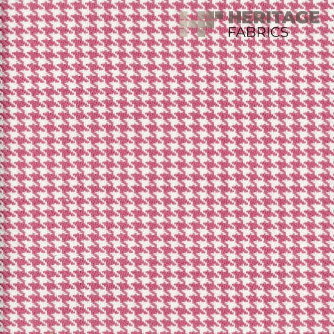 Heritage Fabric Houndstooth Blossom - 100% Cotton India 20,000 Horizontal: 0.375" and Vertical: 0.375" 54" - My Fabric Connection -