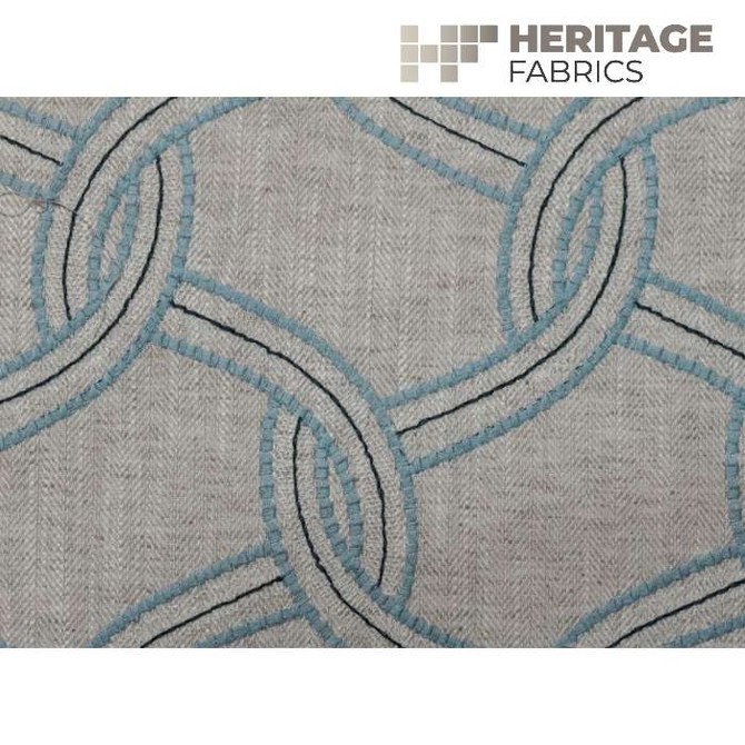 Heritage Fabric Lucerne Cornflower - 67% Cotton 33% Polyester India 21,000 Horizontal: 5.25" and Vertical: 6.25" 54" - My Fabric Connection -