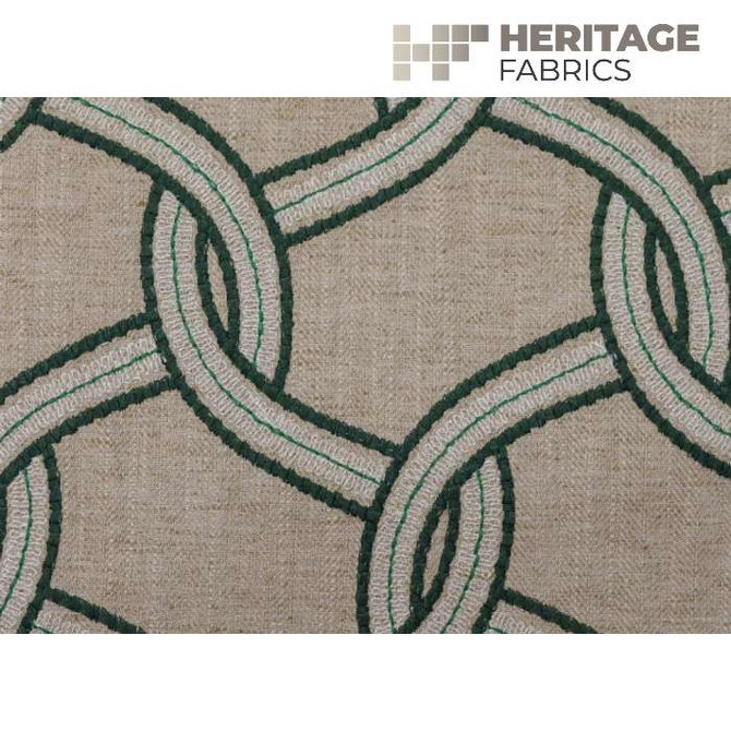 Heritage Fabric Lucerne Pine - 67% Cotton 33% Polyester India 21,000 Horizontal: 5.25" and Vertical: 6.25" 54" - My Fabric Connection -