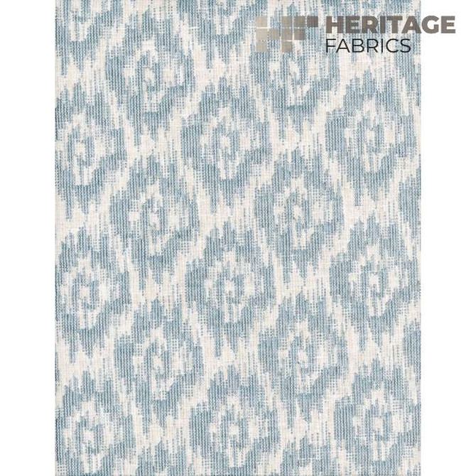 Heritage Fabric Meadows Aegean - 66% Polyester; 34% Cotton India 18,000 Horizontal: 3.5 and Vertical: 3.5 54" - My Fabric Connection -