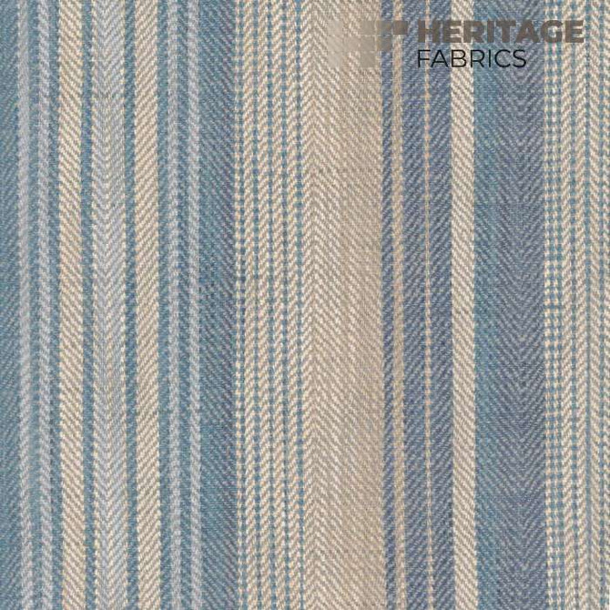 Heritage Fabric Sonoma Stripe Denim - 100% Polyester India 33,000 Horizontal: 13.5" and Vertical: N/A 54" - My Fabric Connection -