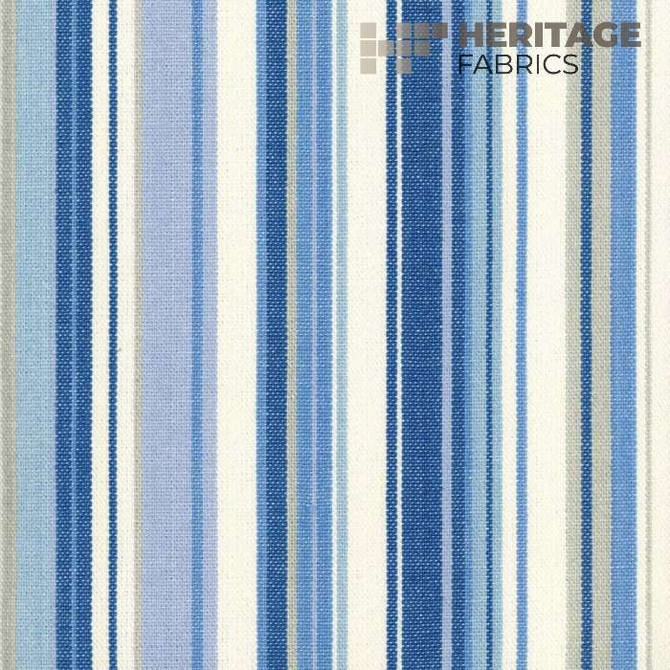 Heritage Fabric Victoria Lagoon - 100% Cotton India 15,000 Horizontal: 9" and Vertical: N/A 54" - My Fabric Connection -