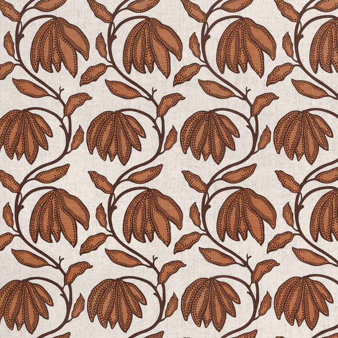 Thibaut Fabric Desert Flower Ochre F912006 Fabric </p><p>Repeat: V: 16.00" (40.64 cm) 54.00" (137.16 cm) - My Fabric Connection -