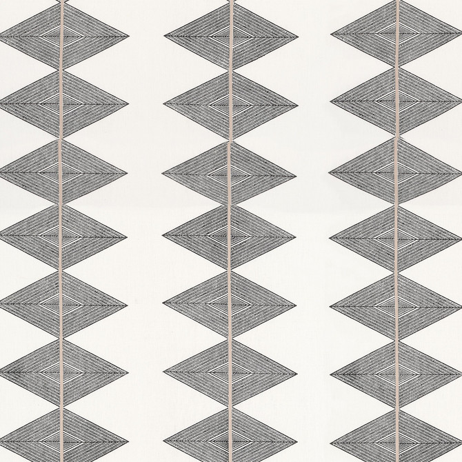 Thibaut Fabric Reflection Basalt Black F912015 Fabric </p><p>Repeat: V: 5.25" (13.34 cm) 53.50" (135.89 cm) - My Fabric Connection -