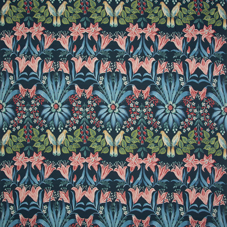 <p>Carole Fabric Birds Of Paradise Navy</p><p><strong>Required Minimum Quantity Purchase: 2 yards</strong></p><p>Book: Moodscapes</p><p>Content: 55% Linen, 45% Cotton</p><p>Origin: </p><p>Performance: 51,000 Wyzenbeek Double Rubs</p><p>Repeat: 27" V, 13 1/2" H</p><p>Width: 54""</p>