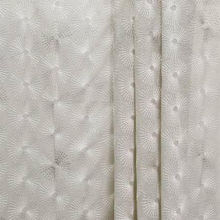 <p>Carole Fabric Be Happy Fog</p><p><strong>Required Minimum Quantity Purchase: 2 yards</strong></p><p>Book: Sheer Delight</p><p>Content: Base: 88% Polyester, 12% Cotton Embr: 100% Polyester</p><p>Origin: </p><p>Performance: N/A</p><p>Repeat: 12 1/2" V, 12 5/8" H</p><p>Width: 50 1/2*"</p>