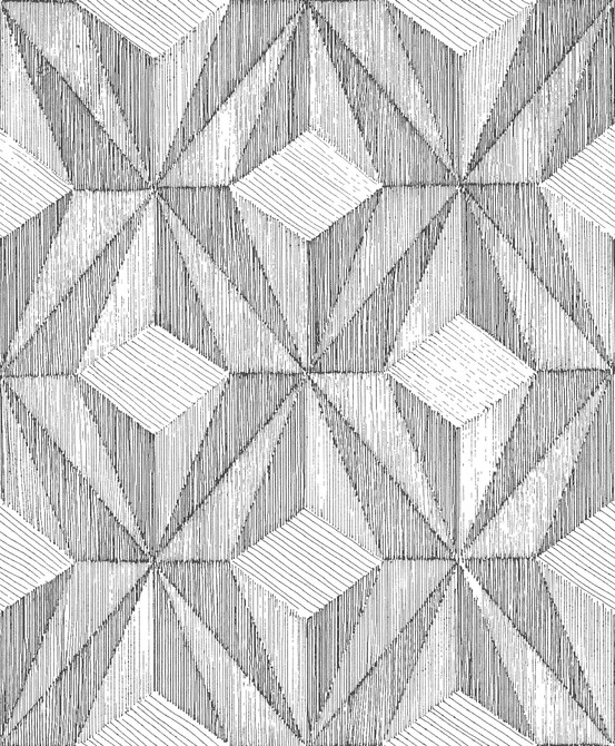 A-Street Prints Paragon Black Geometric Wallpaper Alchemy Covers about 57.8 square feet 21-in by 33-ft long roll Unpasted 25.2 - My Fabric Connection -