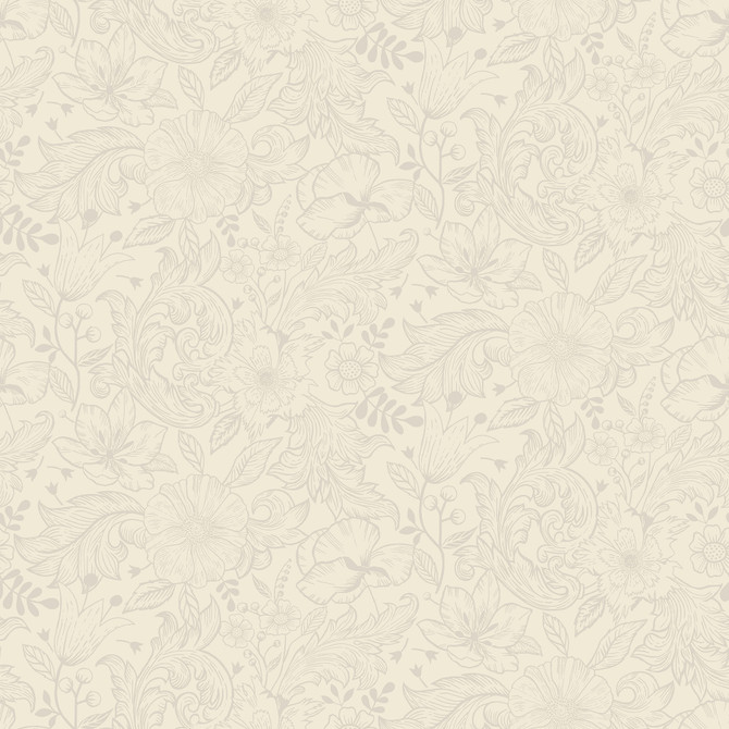 A-Street Prints Wilma White Block Print Wallpaper Annelie Covers about 57.5 square feet Sweden Unpasted 10.4-in repeat, straight match 20.9-in by 33-ft long roll - My Fabric Connection -