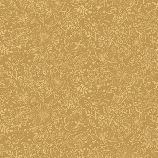 A-Street Prints Wilma Yellow Block Print Wallpaper Annelie Covers about 57.5 square feet Sweden Unpasted 10.4-in repeat, straight match 20.9-in by 33-ft long roll - My Fabric Connection -