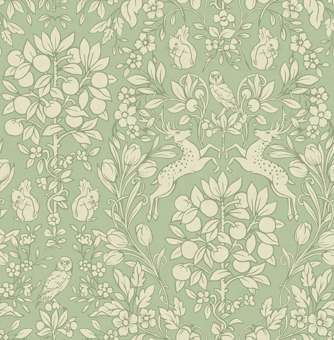 Brewster Richmond Sage Floral Wallpaper Archive Collection Covers about 56.4 square feet 20.5-in by 33-ft long roll Unpasted 21 - My Fabric Connection -