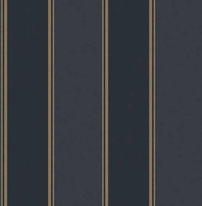 Brewster Rydia Blue Stripe Wallpaper Archive Collection Covers about 56.4 square feet Great Britain Unpasted No repeat, random match 20.5-in by 33-ft long roll - My Fabric Connection -