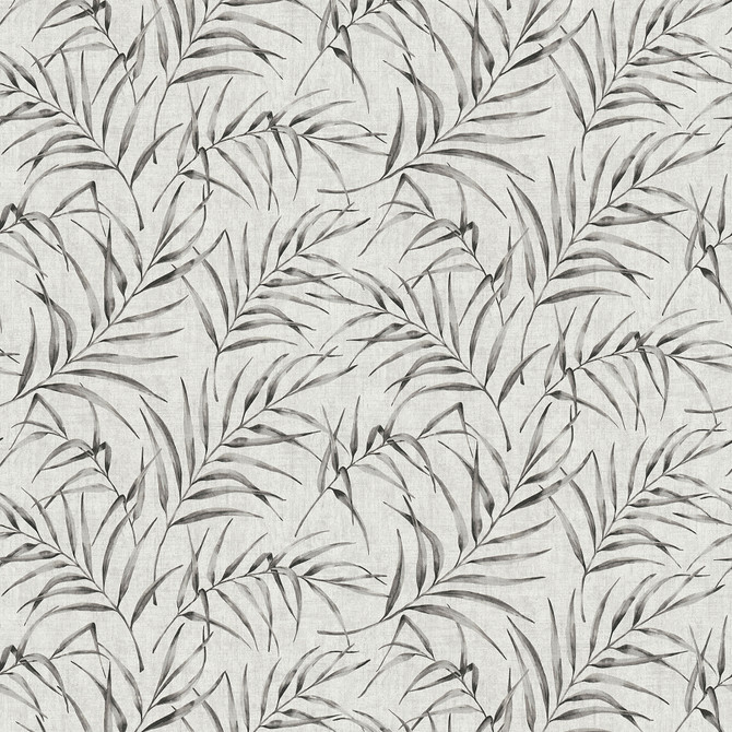 Advantage Lani Grey Fronds Wallpaper Bali Covers about 57.8 square feet 21-in by 33-ft long roll Unpasted 25.2 - My Fabric Connection -