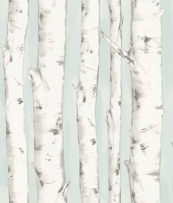 Chesapeake Pioneer Light Blue Birch Tree Wallpaper Birch & Sparrow Covers about 56.4 square feet United States Prepasted 24-in repeat, drop match 20.5-in by 33-ft long roll - My Fabric Connection - Chesapeake Pioneer Light Blue Birch Tree Wallpaper Birch & Sparrow Covers about 56.4 square feet United States Prepasted 24-in repeat, drop match 20.5-in by 33-ft long roll - My Fabric Connection -