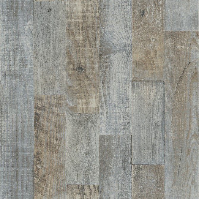 Chesapeake Chebacco Grey Wooden Planks Wallpaper Birch & Sparrow Covers about 56.4 square feet 20.5-in by 33-ft long roll Prepasted 20.5 - My Fabric Connection -