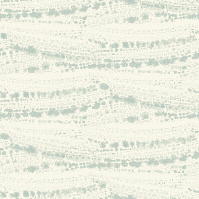 Chesapeake Rannell Aqua Abstract Scallop Wallpaper Blue Heron Covers about 56.4 square feet 20.5-in by 33-ft long roll Prepasted 20.5 - My Fabric Connection -