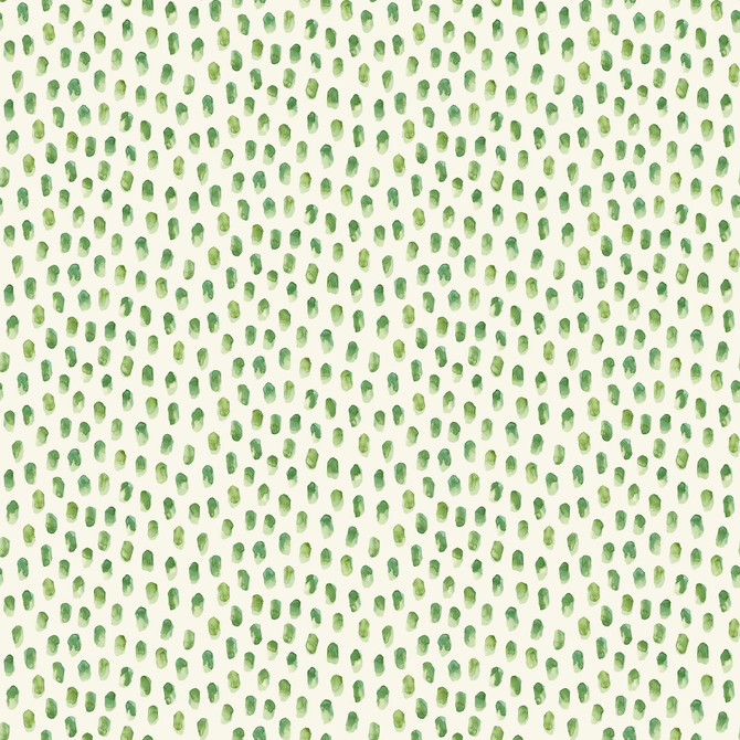 Chesapeake Sand Drips Green Painted Dots Wallpaper Blue Heron Covers about 56.4 square feet United States Prepasted 5.125-in repeat, straight match 20.5-in by 33-ft long roll - My Fabric Connection -