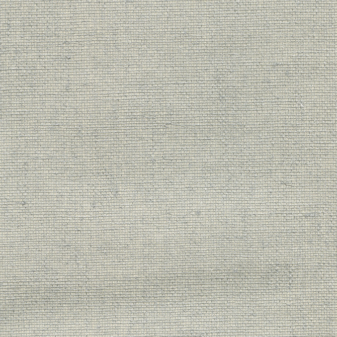 Kenneth James Leyte Silver Grasscloth Wallpaper Canton Road Covers about 72 square feet China Unpasted No repeat, random match 36-in by 24-ft long roll - My Fabric Connection -