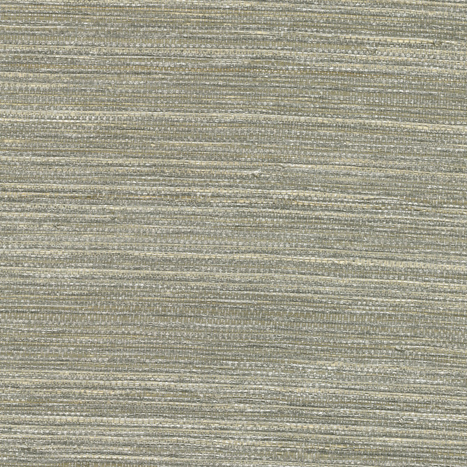 Kenneth James Liaohe Silver Grasscloth Wallpaper Canton Road Covers about 72 square feet South Korea Unpasted No repeat, random match 36-in by 24-ft long roll - My Fabric Connection -