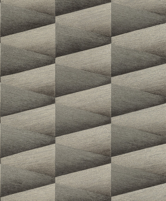 Advantage Shae Dark Grey Geo Wallpaper Concrete Covers about 57.5 square feet Germany Unpasted 12.6-in repeat, drop match 20.9-in by 33-ft long roll - My Fabric Connection -
