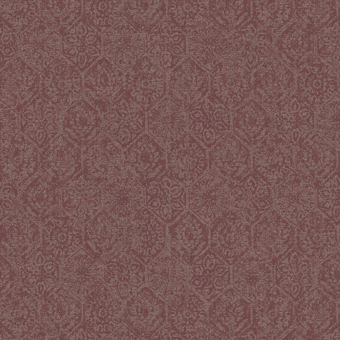 Advantage Edsel Maroon Geometric Wallpaper Cuba Covers about 57.5 square feet Germany Unpasted 25.2-in repeat, straight match 20.9-in by 33-ft long roll - My Fabric Connection -