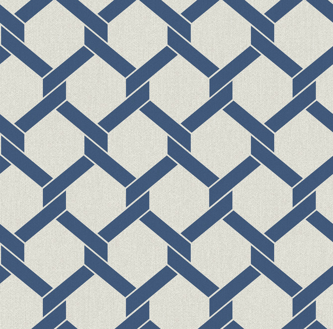 A-Street Prints Payton Blue Hexagon Trellis Wallpaper Dimensions Covers about 60.8 square feet 27-in by 27-ft long roll Unpasted 25.2 - My Fabric Connection - A-Street Prints Payton Blue Hexagon Trellis Wallpaper Dimensions Covers about 60.8 square feet 27-in by 27-ft long roll Unpasted 25.2 - My Fabric Connection -
