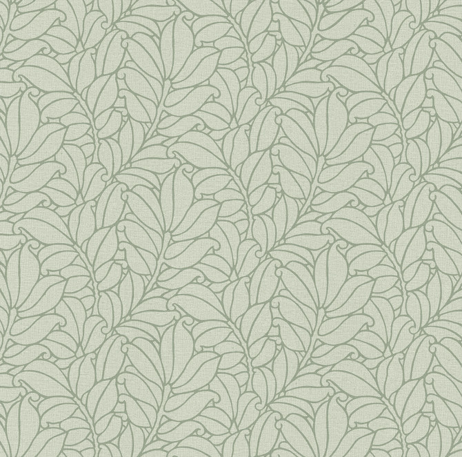 A-Street Prints Coraline Green Leaf Wallpaper Dimensions Covers about 60.8 square feet 27-in by 27-ft long roll Unpasted 25.2 - My Fabric Connection - A-Street Prints Coraline Green Leaf Wallpaper Dimensions Covers about 60.8 square feet 27-in by 27-ft long roll Unpasted 25.2 - My Fabric Connection -