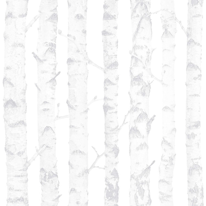 Chesapeake Birdie Grey Birch Wallpaper Fable Covers about 57.5 square feet Netherlands Unpasted 10.4-in repeat, drop match 20.9-in by 33-ft long roll - My Fabric Connection -