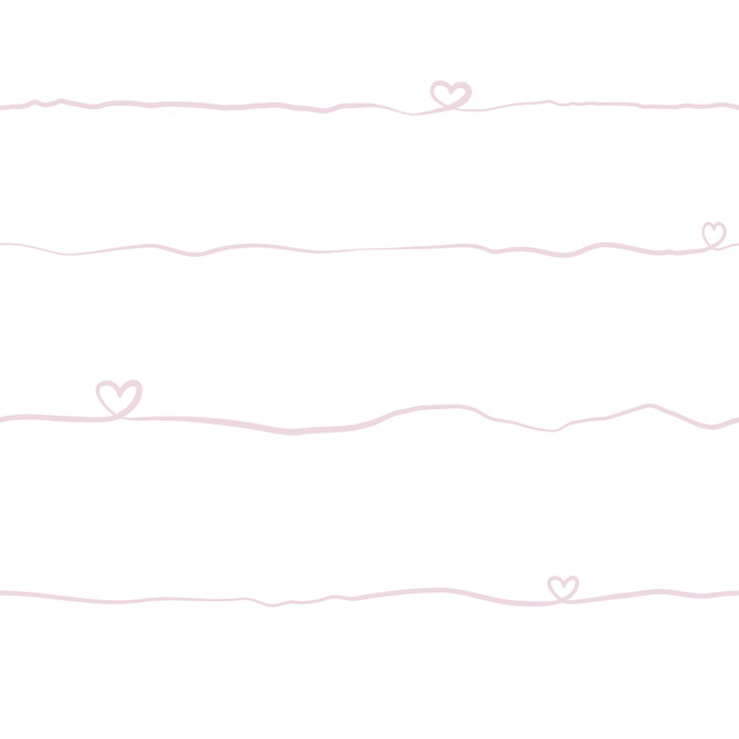 Chesapeake Love & Hearts Pink Script Wallpaper Fable Covers about 57.5 square feet 20.9-in by 33-ft long roll Unpasted 20.9 - My Fabric Connection -