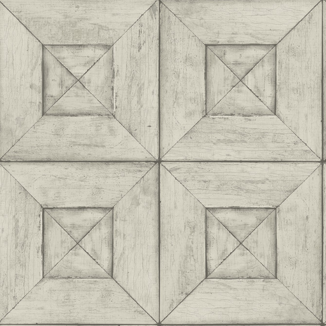 Chesapeake Avery Light Grey Wood Wallpaper Farmhouse Covers about 56.4 square feet 20.5-in by 33-ft long roll Prepasted 20.9 - My Fabric Connection -